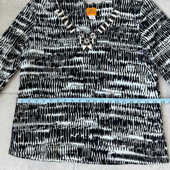 Ruby Rd. Women XL 3/4 Sleeve Black and White - Picture 10 of 10